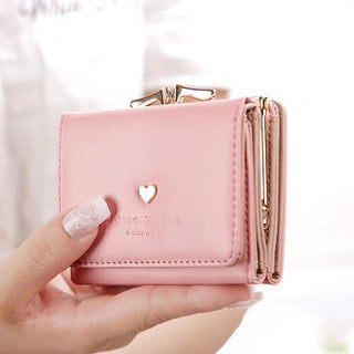 New Wallet Womens Short Coin Purse Korean Style Female Students Mini Cute Folding Small Wallet Trendy Multi-Card Card Bag Love Pink - pzsku/Z92E1246CAE129015201EZ/45/_/1741691406/37e4a7ec-84d1-484f-9f80-cf2eb4991d0d