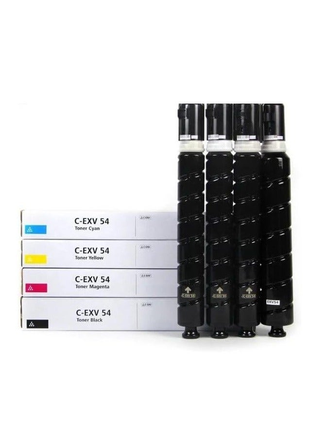 Terabyte خرطوشة حبر متوافقة مع كانون CEXV54 للاستخدام في طابعة إيميج رنر - IR Adv C3025 C3125 C3226 (أسود أزرق أصفر أرجواني) - Image 1