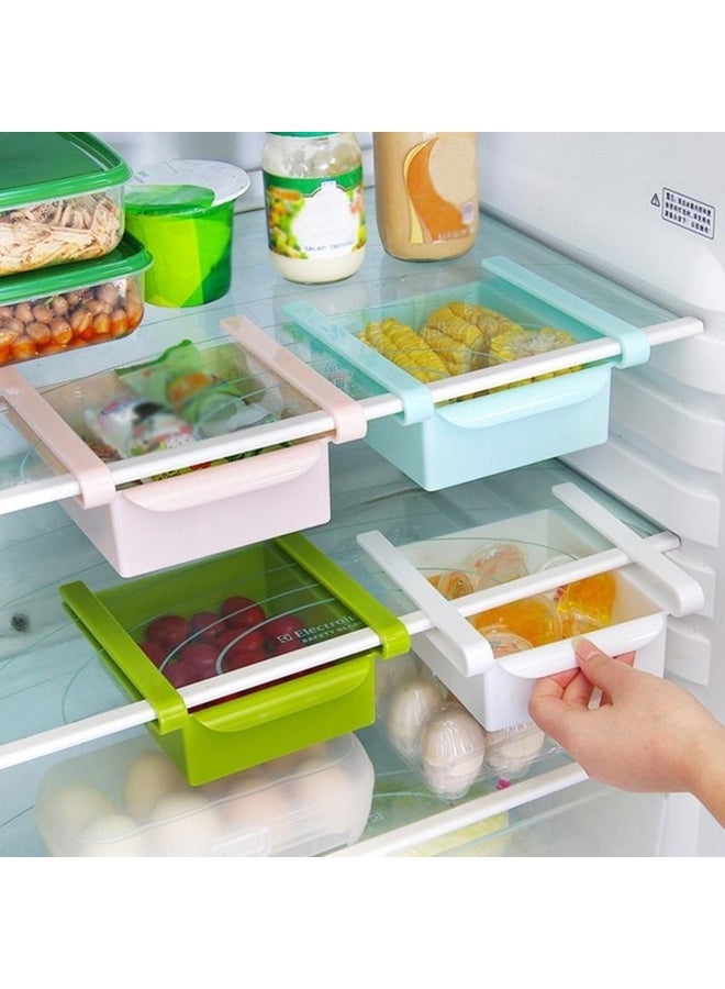 Slide Kitchen Fridge Freezer Space Saver Organizer Storage Rack Shelf Holder New  - Image 5