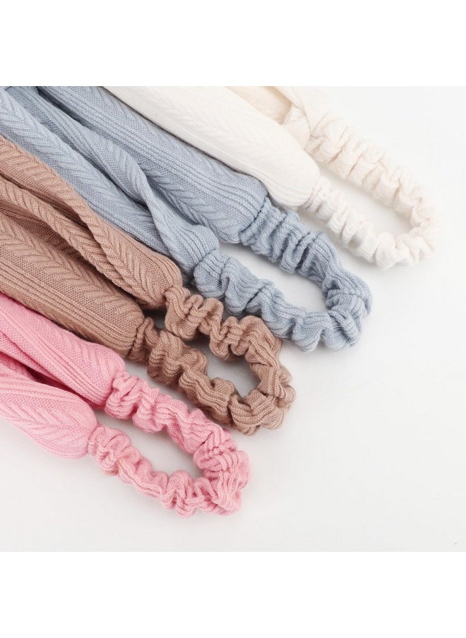 DRESHOW DRESHOW Headbands Twist Knotted Women Head Bands Boho Stretchy Hair Bands Non Slip for Girls Criss Cross Head Wrap Turban Plain Headband Twisted Elastic Solid Color Hair Accessories  - Image 4