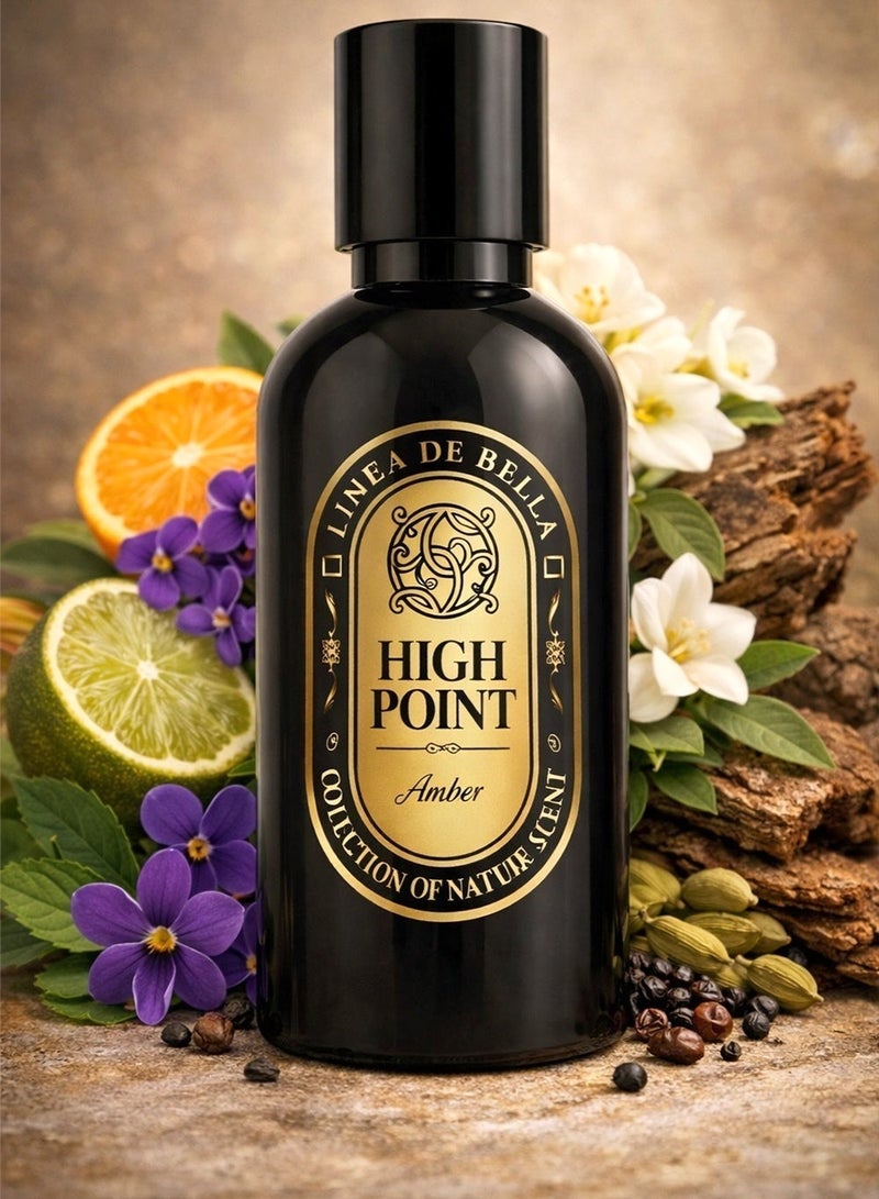 Linea De Bella Highpoint Collection Amber Perfume EDP 30ML | Elegant Perfume for Men with Amber, Jasmine & Bergamot Notes - Image 2