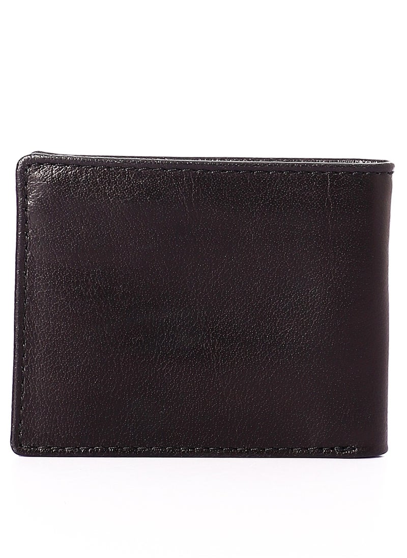 Generic - Leather Wallet (SA 137) for men, Soft Touch Rustic Leather, Extra Capacity with, Compact Convenience and Ideal Gift - Men's Wallet with 8 Card Slots.with cash pocket .and 1 ID windows .Black - Image 1
