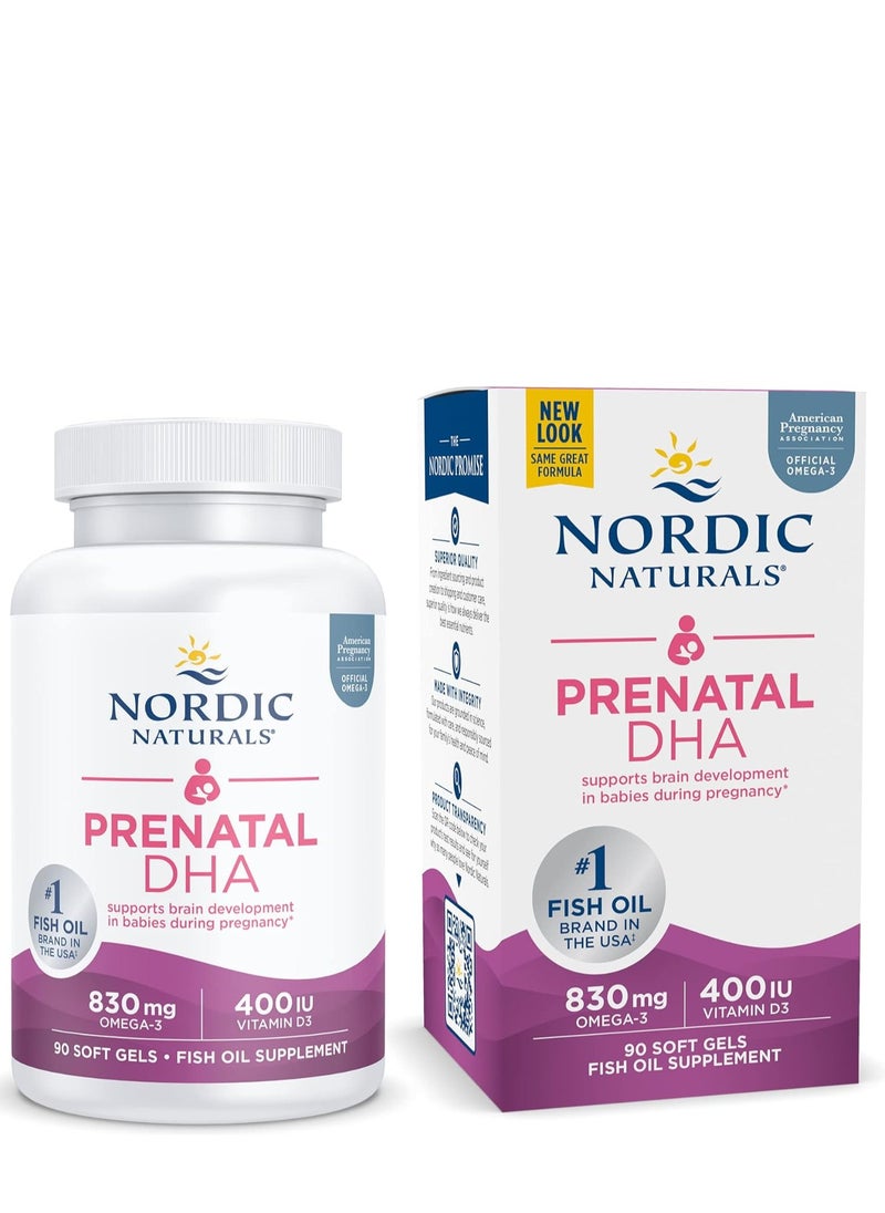 Nordic Prenatal DHA Support Brain Development 830MG, 90 Softgel 