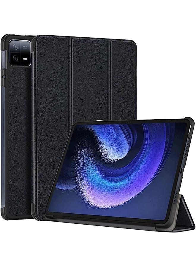 PROMASS For Samsung Galaxy Tab S8 Ultra Case, Shock Proof Stand Folio Case,Multi- Viewing Angles, Tpu Cover With Pencil Holder,Auto Sleep/Wake (Tab S8 Ultra, Black) - Image 1