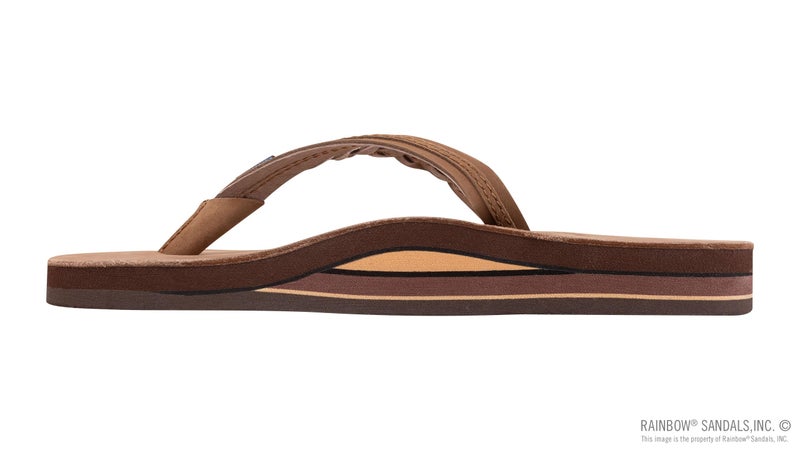 Rainbow Sandals Women's Double Layer Flirty Braidy Premier Leather w/Single Braided Strap, Dark Brown, Ladies X-Large / 8.5-9.5 B(M) US - Image 2