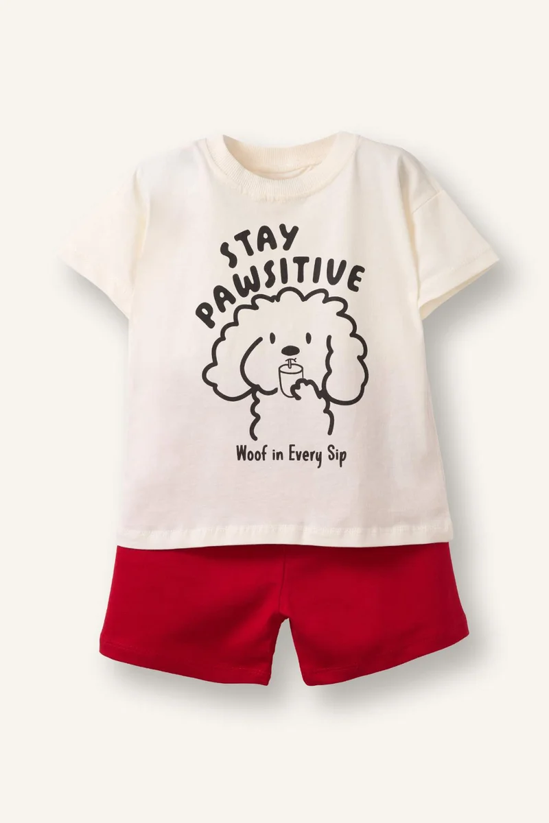 ديفاكتو Baby Boy 2 piece Regular Fit Animal Set