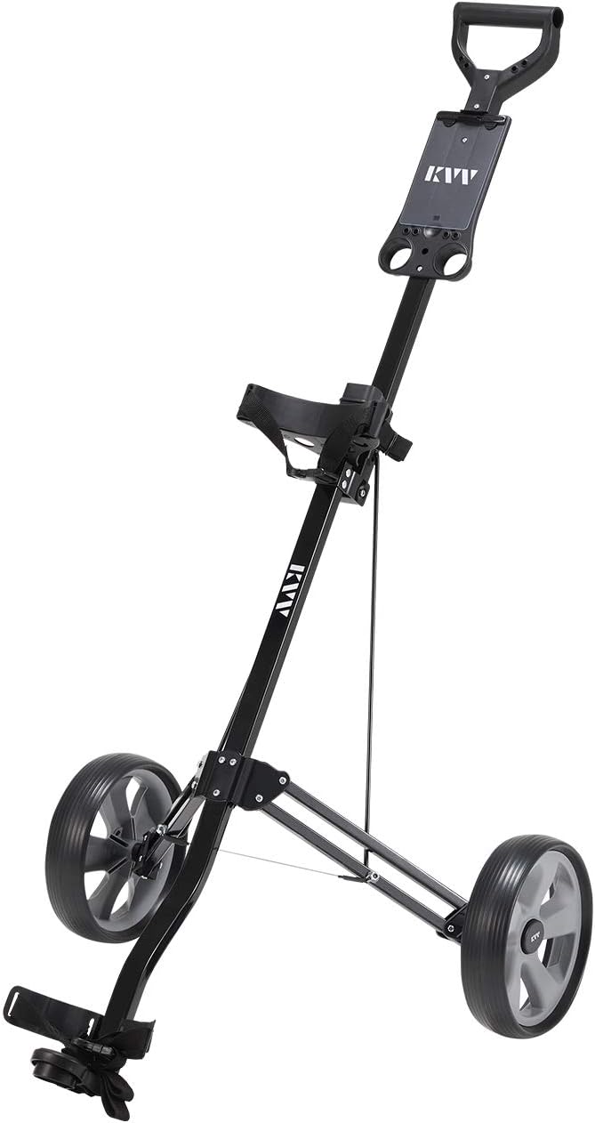 KVV 2-Wheel Aluminum Frame Golf Push Cart… - Image 2