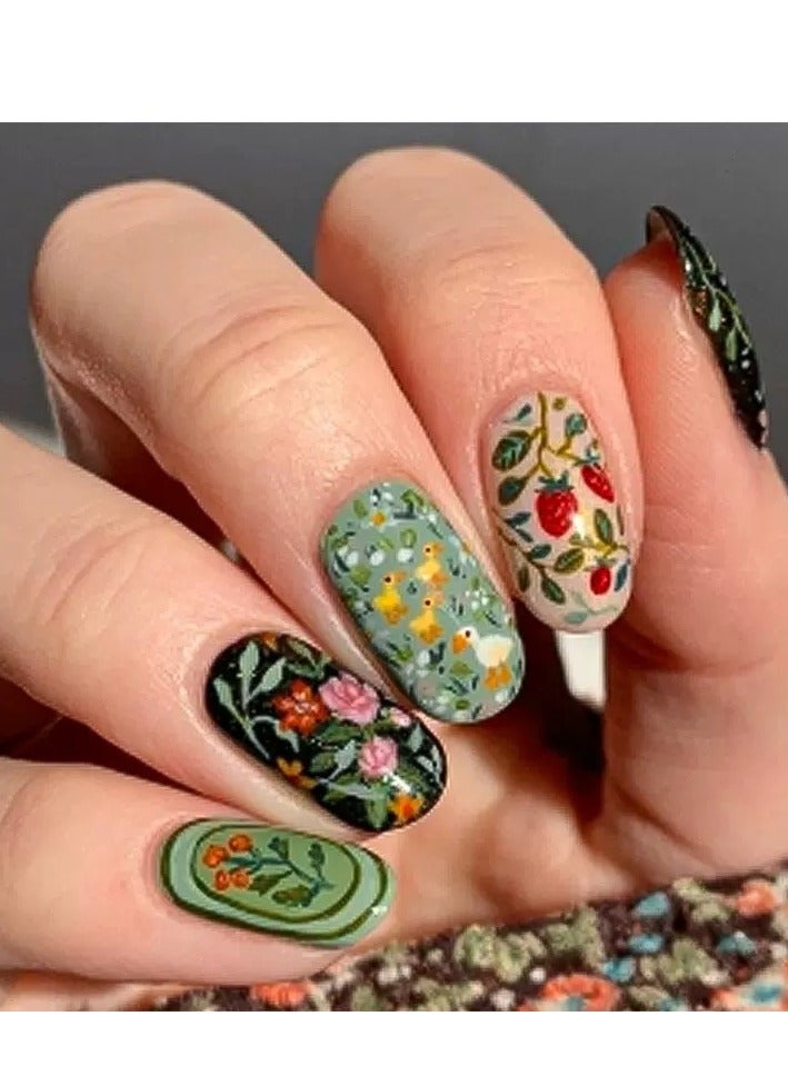 سنسيب قطعة قصيرة مربعة من الأظافر المضغوطة: أظافر صناعية من الأكريليك، أظافر صناعية لملاءمة سلسة - Image 2