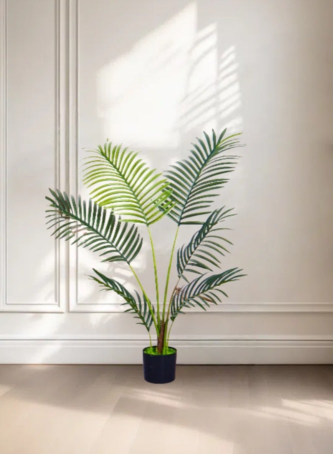 Generic WELLNEST Artificial Areca Palm, Faux Greenery Plant, Home Decor Potted Ornament  - Image 1