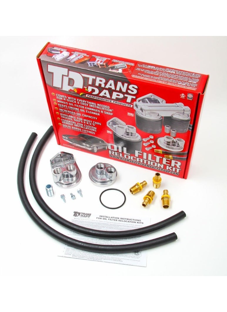 Trans-Dapt Performance Trans-Dapt 1127 Oil Filter Relocation Kit  - Image 3