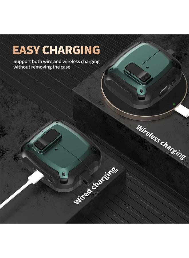 ANYOGRO Galaxy Buds 3 Pro/Buds 3 case full body protection (with safety clasp), shockproof and drop-proof, hard protective shell with safety clasp and cleaning kit for sports on the go - Image 3