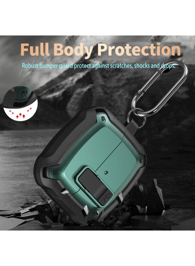 ANYOGRO Galaxy Buds 3 Pro/Buds 3 case full body protection (with safety clasp), shockproof and drop-proof, hard protective shell with safety clasp and cleaning kit for sports on the go - Image 2