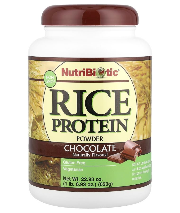 Nutribiotic Rice Protein Powder Chocolate 1 lb 6.93 oz (650 g)