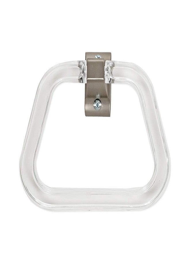 EZ-FLO Bathroom Towel Ring with Exposed Screw, Brushed Nickel, 16232 - Image 4