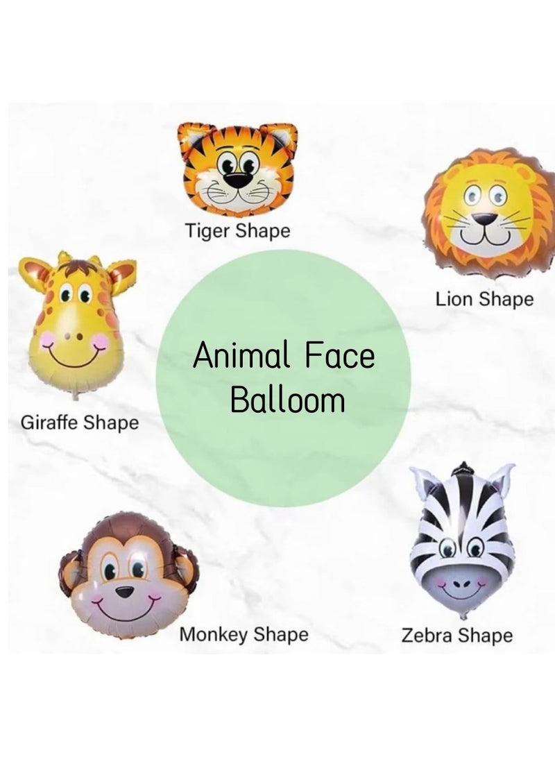 مجموعة بالونات عيد ميلاد الغابة سفاري الحيوانية - 137pcs ديكورات الحفلة ذات الموضوع الأخضر والذهبي مع الأسد والنمر والزرافة والزبرا والبالونات القردة وسلسلة البالونات القابلة لإعادة الاستخدام والاكسسوارات ، مثالية للاحتفالات بعيد ميلاد الأطفال - Image 2