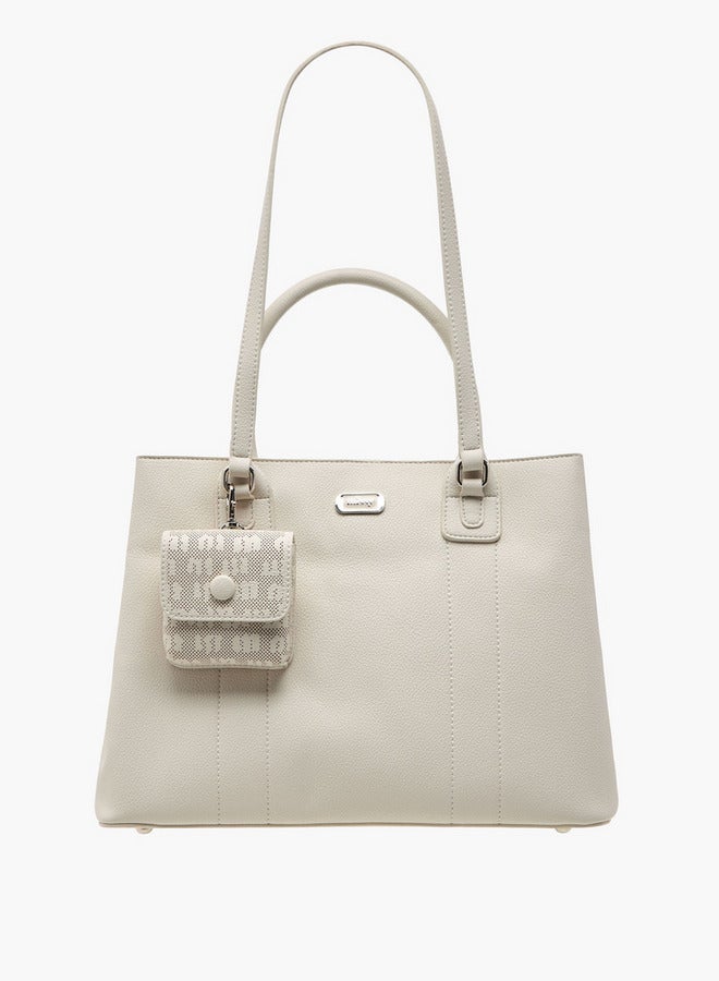 MISSY Textured Tote Bag with Pouch  - Image 1