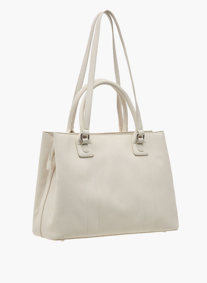 MISSY Textured Tote Bag with Pouch  - Image 3