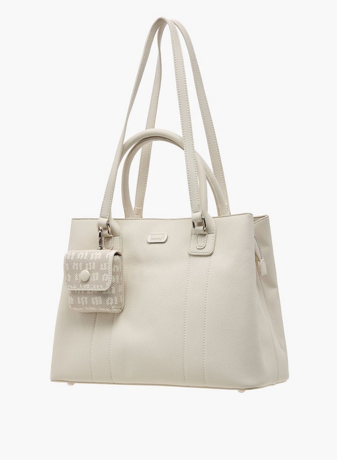 MISSY Textured Tote Bag with Pouch  - Image 2
