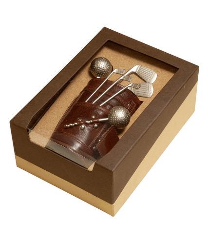 Lavanaya Silver -Steel Golf Bar Tool set with leather finish bag & Attractive Box - Image 1