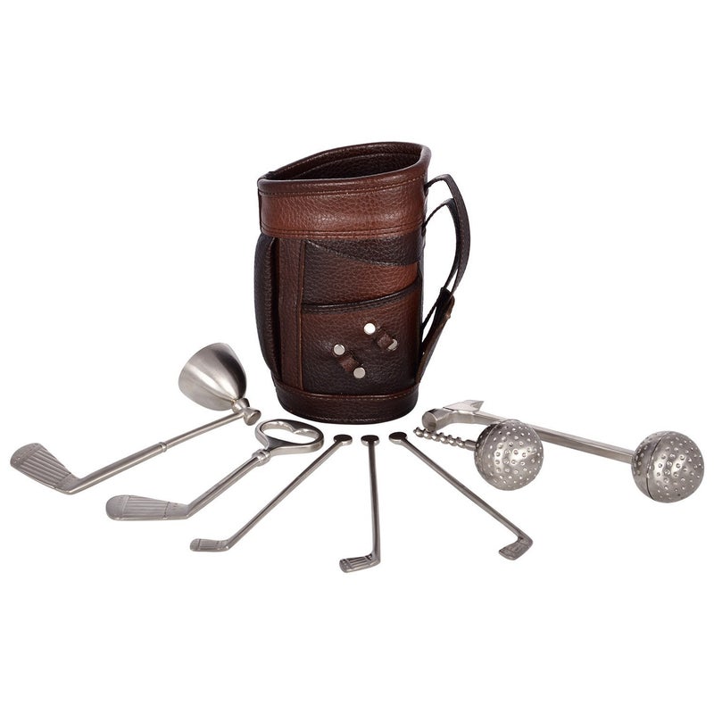 Lavanaya Silver -Steel Golf Bar Tool set with leather finish bag & Attractive Box - Image 2