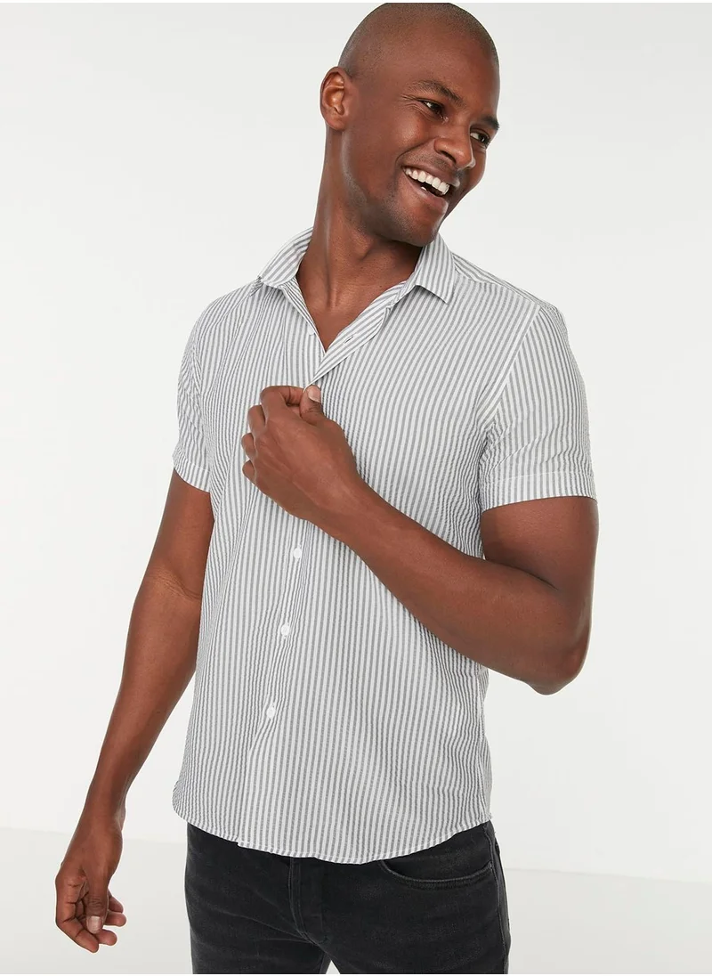 trendyol Striped Slim Fit Shirt