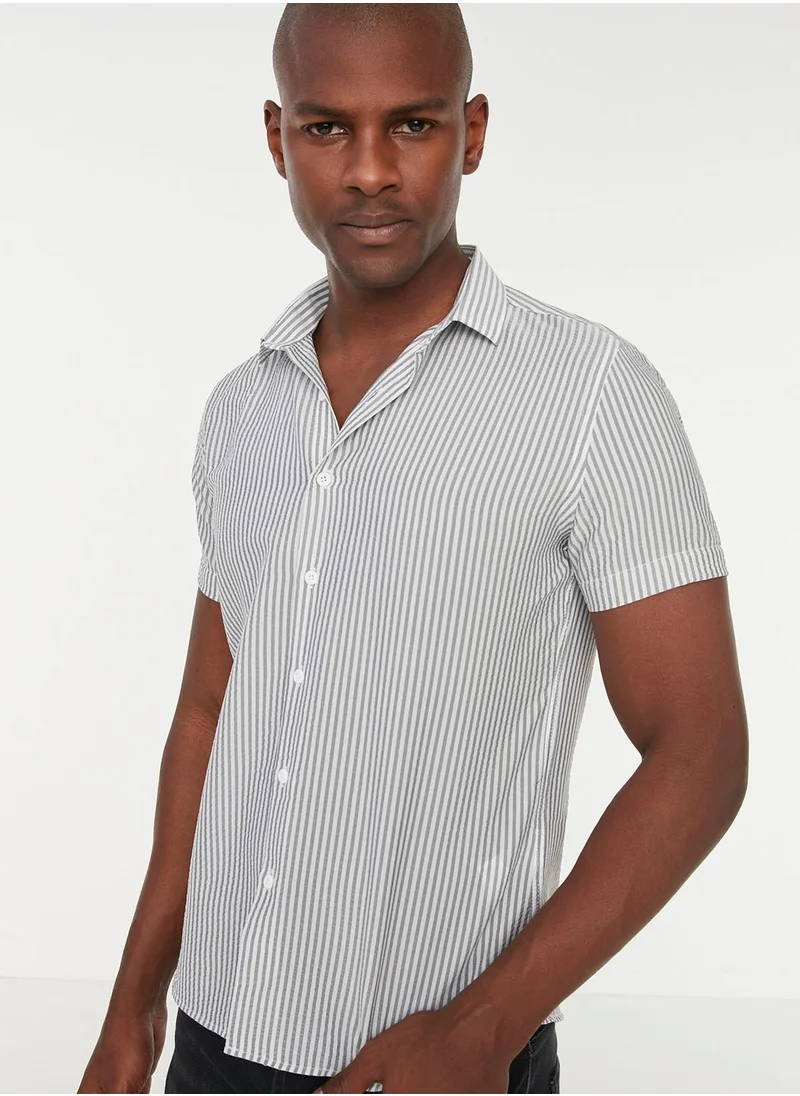 trendyol Striped Slim Fit Shirt