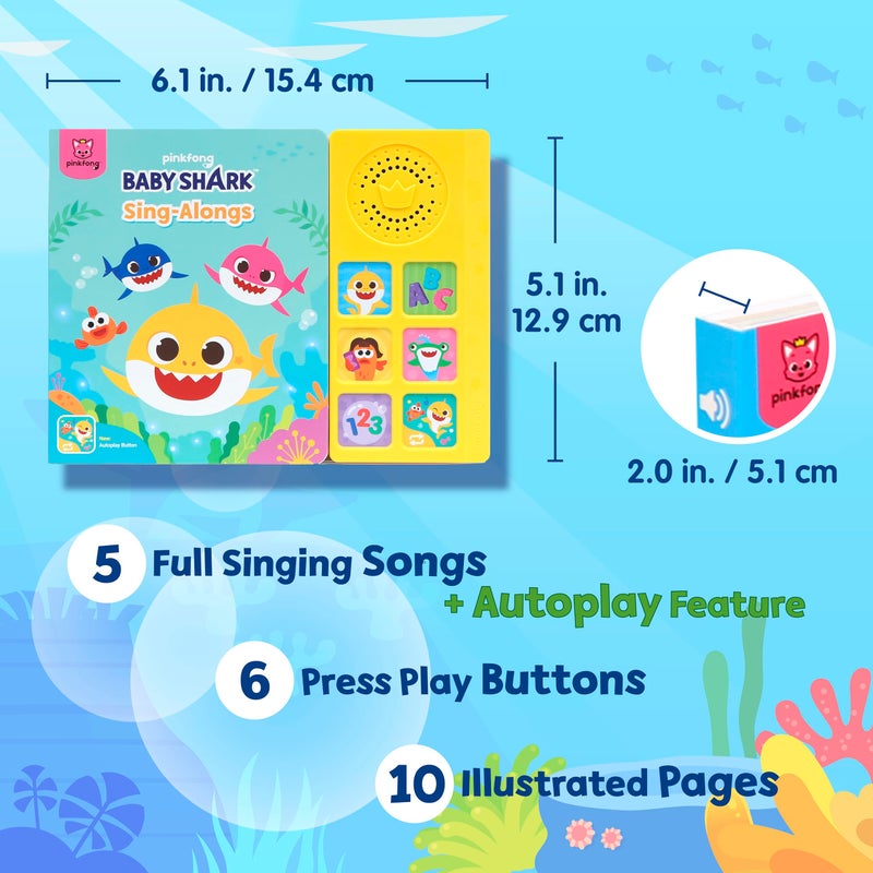 Pinkfong Baby Shark Sing-Alongs Sound Book - Interactive Learning, Nursery Rhymes - Ages 1+ - Image 2