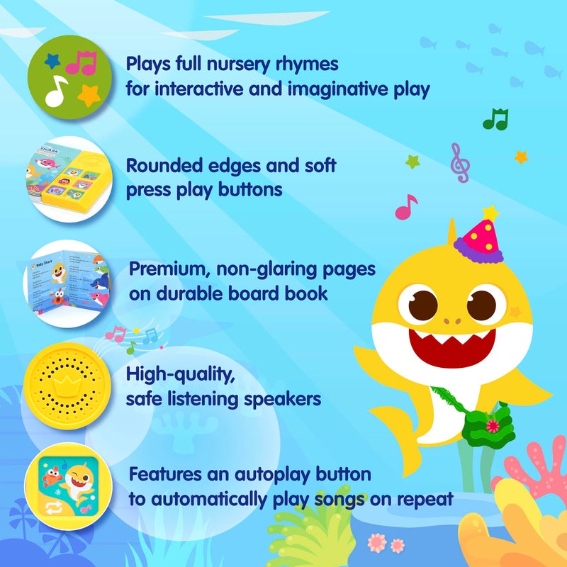 Pinkfong Baby Shark Sing-Alongs Sound Book - Interactive Learning, Nursery Rhymes - Ages 1+ - Image 3