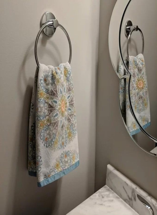 USHOWER 2 Pack Polished Chrome Towel Ring, Hand Towel Holder for Bathroom Wall Mounted, Durable 304 Stainless Steel, Modern Style - Image 4