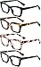 REAVEE 4 Pack Oprah Style Reading Glasses Blue Light Blocking Computer Square Readers for Women with Spring Hinge 15 - Image 4