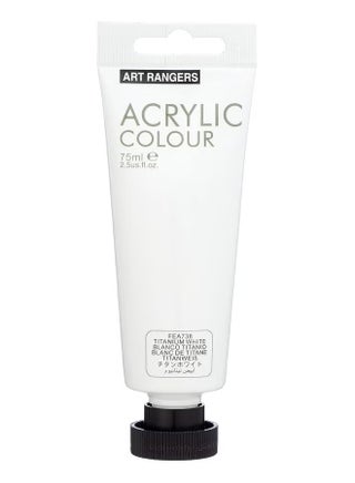 Acrylic Colour – White 75ml | High-Quality Acrylic Paint for Art & Craft - FEA738