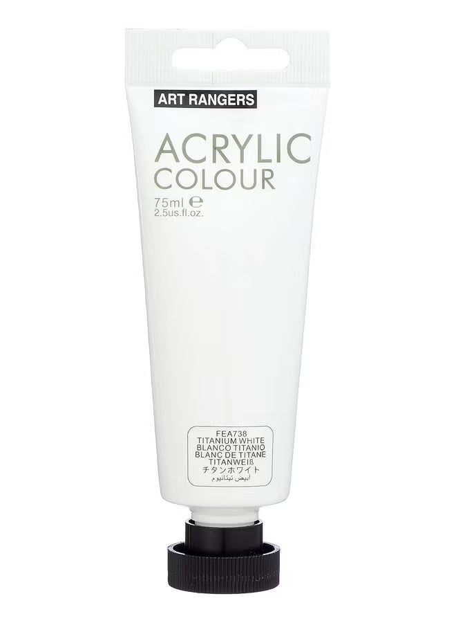 Acrylic Colour – White 75ml | High-Quality Acrylic Paint for Art & Craft - FEA738