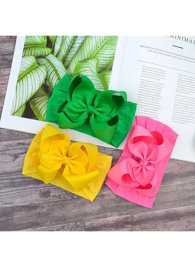 إيروريكس عصابات رأس وربطات شعر للبنات الصغار، 20 قطعة، عصابات رأس مرنة للغاية، إكسسوارات شعر ناعمة - Image 5