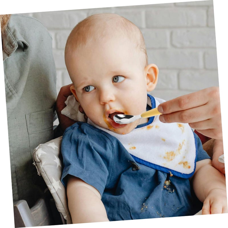Stainless Steel Kids First Spoon Learning Feeding Utensils Set for Children - Image 5