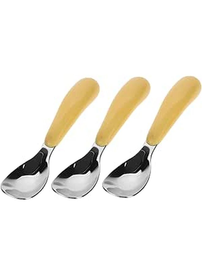 Stainless Steel Kids First Spoon Learning Feeding Utensils Set for Children - Image 1