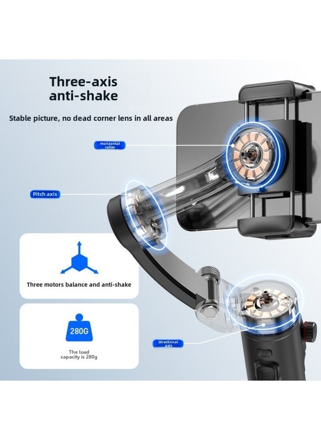 Generic - Mobile Phone Pan-tilt Three-axis Stabilizer Intelligent Face Tracking Anti-shake Photography Live Handheld Tripod-Color:[m02+magnetic Fill Light+ai Tracking Module] Intelligent Ai Three-axis Gimbal Stabilizer - Image 1