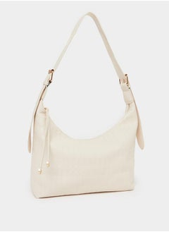 Styli Textured Tote Bag with Zip Closure  - Image 1