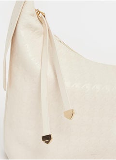 Styli Textured Tote Bag with Zip Closure  - Image 5