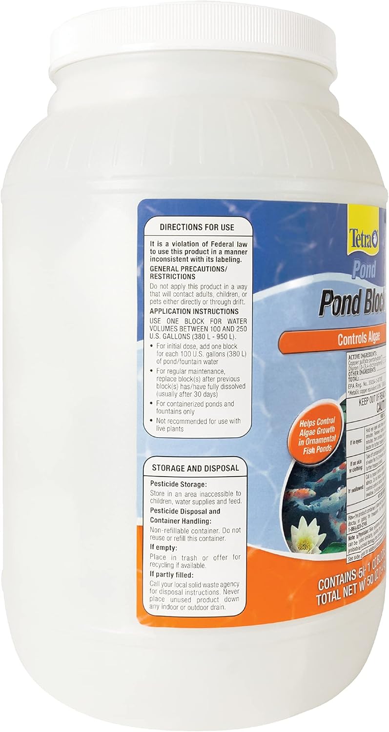 TetraPond Pond Block 50 Count Helps Control Algae Growth in Ornamental Fish Ponds - Image 3