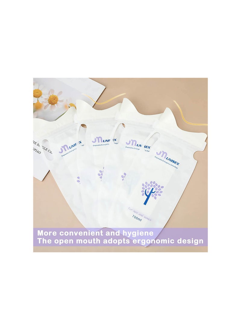 SYOSI - Emergency Portable Urine Bag, 12Pack Disposable Urinal Bag, Car Urine Storage Bag, Pee Bag for Kids Children Men Women Patients, for Camping, Travel, Outdoor Activities, Traffic Jam (700Ml) - Image 1