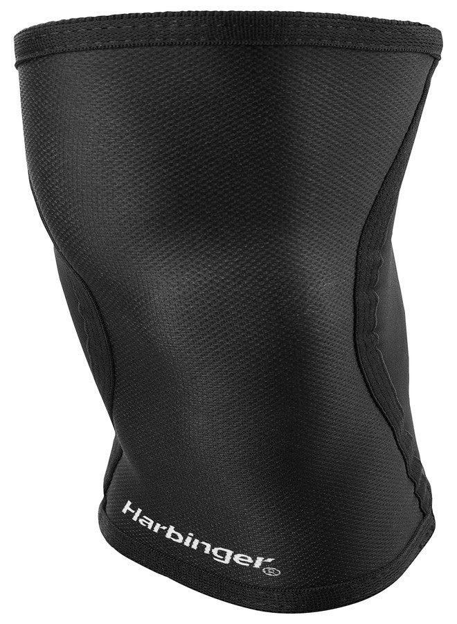 Harbinger 5MM Knee Sleeves for Weight Lifting, Unisex, Black, Large - Image 2