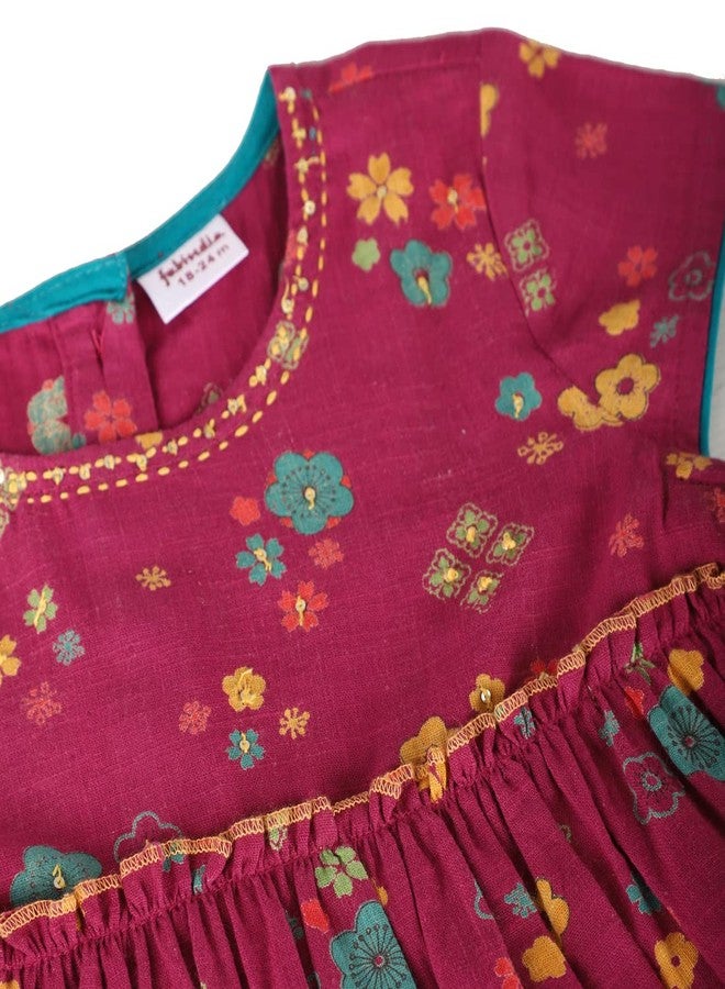 Fabindia Kids Printed Salwar Set Cotton_3-6M - Image 5