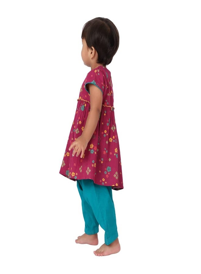 Fabindia Kids Printed Salwar Set Cotton_3-6M - Image 3