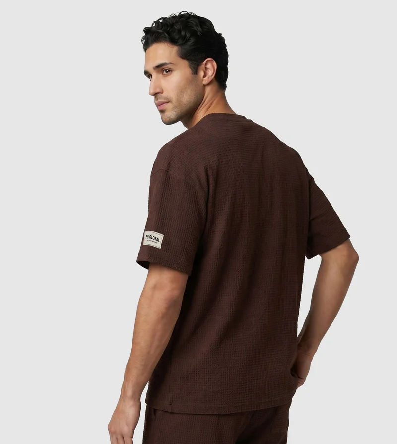 F5  SHORT SLEEVE T-SHIRT -BROWN for Men | Best Price UAE