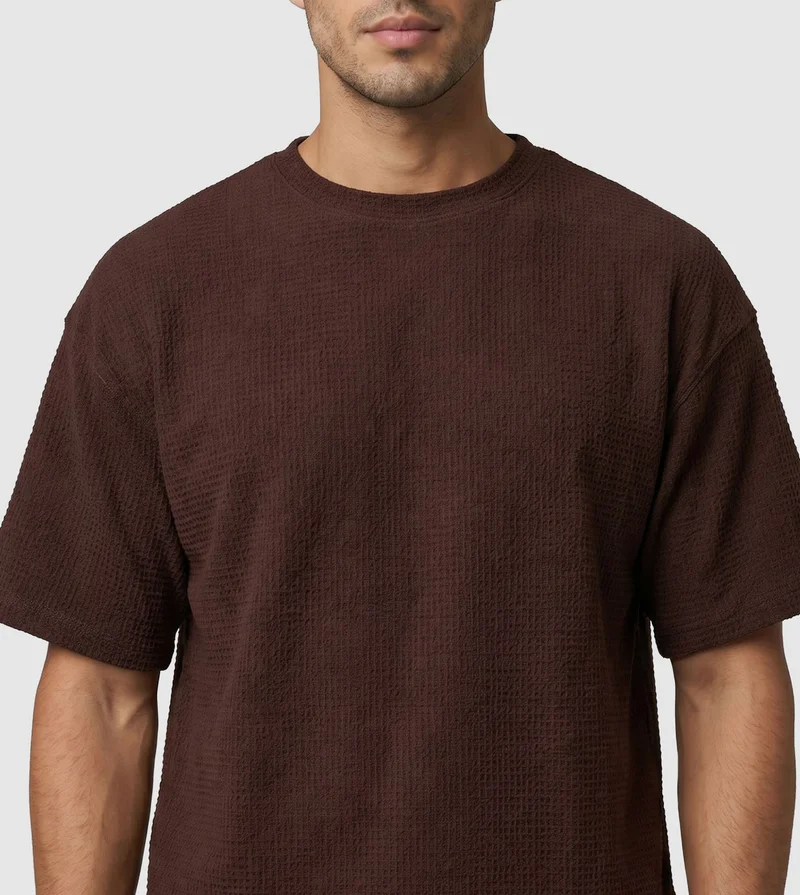 F5  SHORT SLEEVE T-SHIRT -BROWN for Men | Best Price UAE