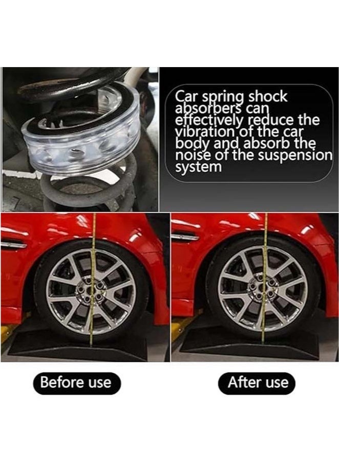 Bukela 2pcs Car Shock Absorber Spring Buffers Spring Bumper Auto-buffers Springs A/B/C/D/E/F Type Transparent Urethane Bumper Cushion For Auto Car Accessories Type B - Image 4