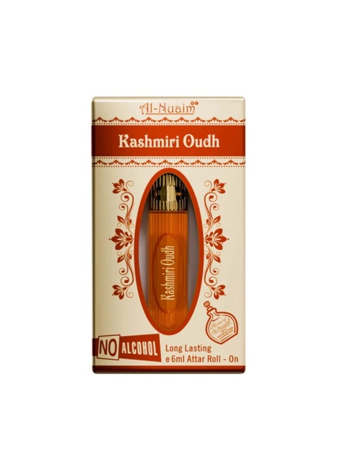 Al Nuaim Kashmiri Oudh Roll-On Attar 6ml | Unisex Oud Perfume Oil | Alcohol-Free Long-Lasting Oriental Woody Fragrance | Travel-Size Luxury Perfume for Men & Women - Image 3