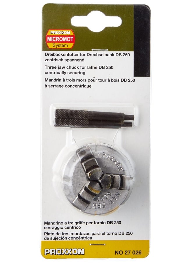 PROXXON 27026 Three Jaw Chuck For The Lathe Db 250  - Image 3