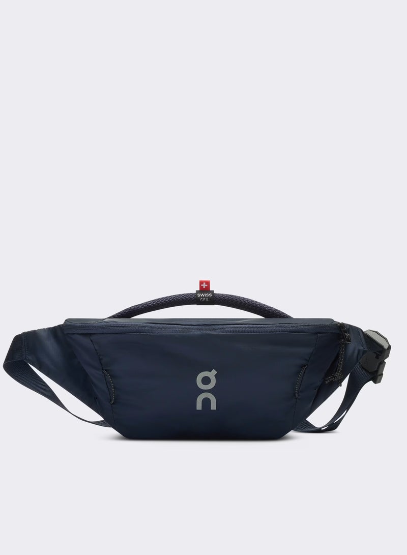 On Running ON  Lightweight Running Waist Bag 2L for Men & Women, Ultra-Light Water-Resistant Nylon Ripstop Belt Bag with Adjustable Strap, Reflective Details and Secure Zip Compartments, Navy-Blue - Image 1