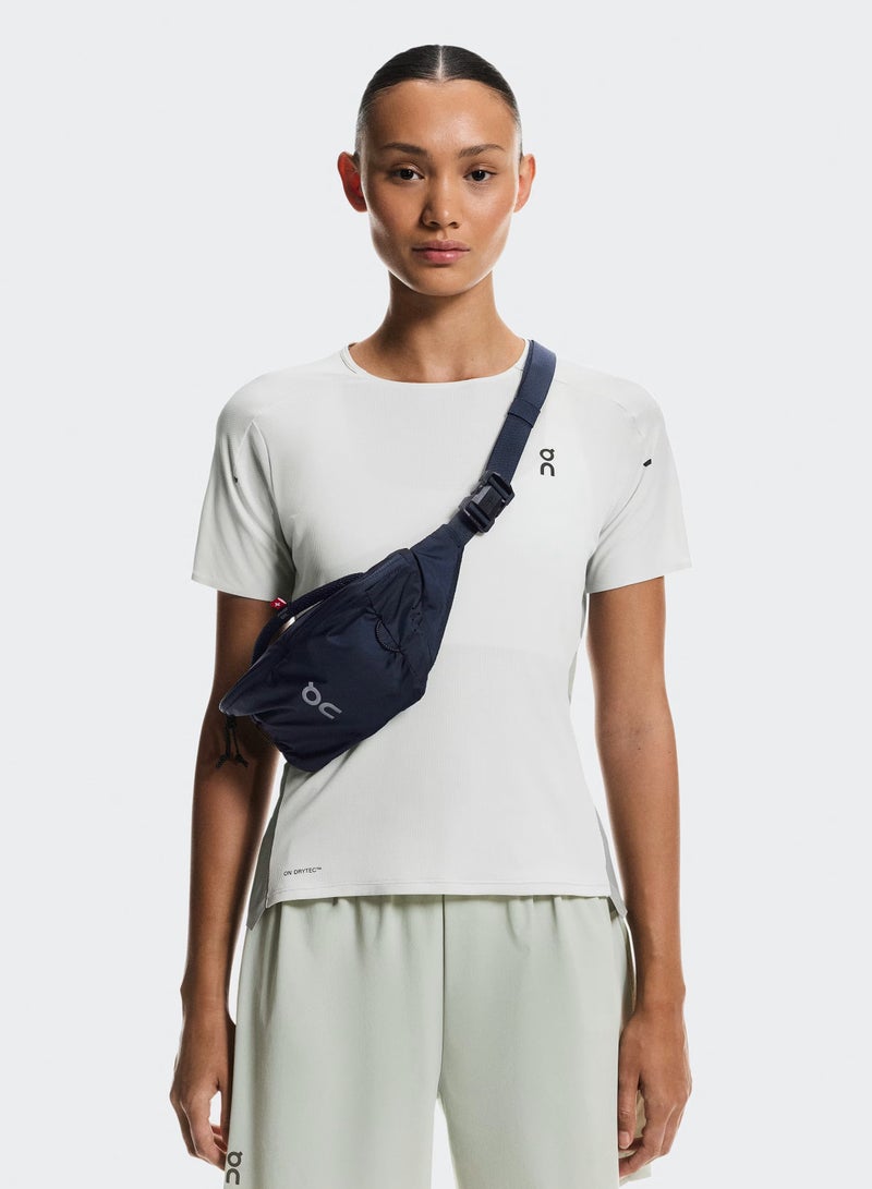 On Running ON  Lightweight Running Waist Bag 2L for Men & Women, Ultra-Light Water-Resistant Nylon Ripstop Belt Bag with Adjustable Strap, Reflective Details and Secure Zip Compartments, Navy-Blue - Image 3